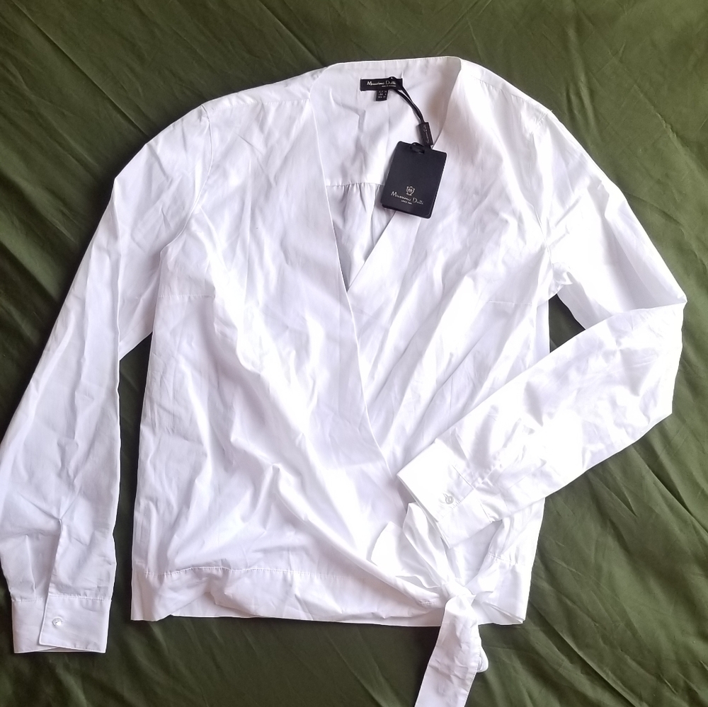 NWT Massimo Dutti Wrap top